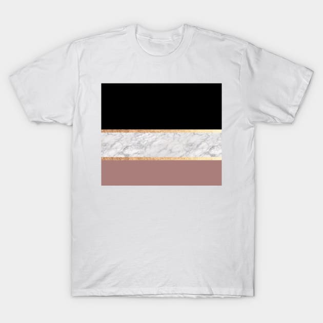 Black and gold marble T-Shirt by marbleco